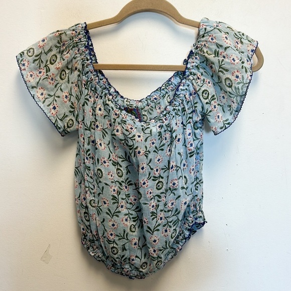 Poupette St. Barths off the shoulder crop top - Picture 2 of 4